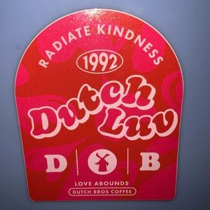 Dutch Luv Dutch Bros Sticker